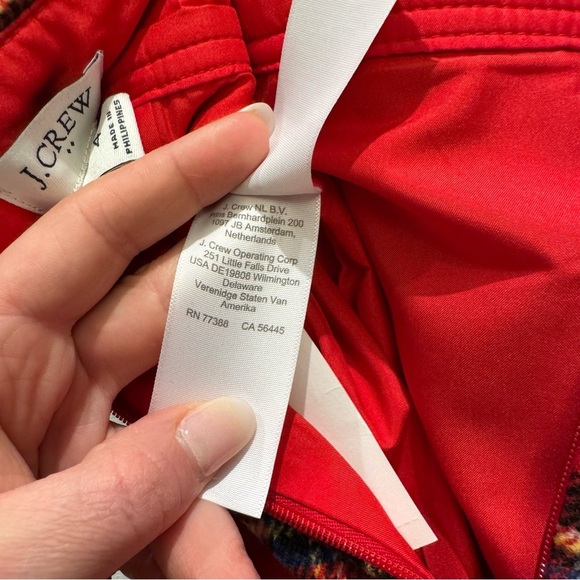 NWT- J.Crew Red Plaid Wool Festive Holiday Mini Skirt Size 4 Women’s - Picture 9 of 10